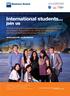 International students...