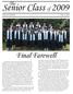 Senior Class. Final Farewell. The
