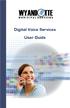 Digital Voice Services User Guide