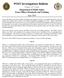 POST Investigations Bulletin State of Utah Department of Public Safety Peace Officer Standards and Training June 2015