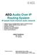 AEQ Audio Over IP Routing System IP-based multi-channel audio network