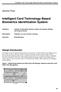 Intelligent Card Technology-Based Biometrics Identification System