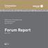 Forum Report Dec. 2013