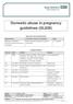 Domestic abuse in pregnancy guidelines (GL828)