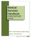 Medical Services Handbook