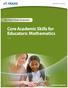 Core Academic Skills for Educators: Mathematics
