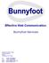 Effective Web Communication. Bunnyfoot Services