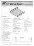Versa-Span STRUCTURAL STANDING SEAM