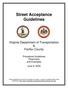 Street Acceptance Guidelines