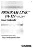 PROGRAM-LINK FA-124 Ver. 2.04 User s Guide