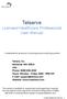 Telserve Licensed Healthcare Professional User Manual
