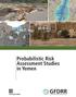 Probabilistic Risk Assessment Studies in Yemen