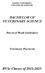 BACHELOR OF VETERINARY SCIENCE