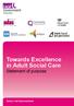 Towards Excellence in Adult Social Care. Statement of purpose. Sector-led improvement