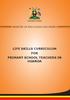 LIFE SKILLS CURRICULUM FOR PRIMARY SCHOOL TEACHERS IN UGANDA