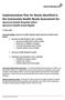 Implementation Plan for Needs Identified in the Community Health Needs Assessment for Spectrum Health Hospitals d/b/a Spectrum Health Grand Rapids