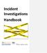 Incident Investigations Handbook