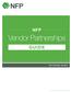 NFP. Vendor Partnerships NFP OFFICES Q2 2015. For internal use only. Not for public distribution.