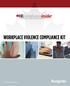 WORKPLACE VIOLENCE COMPLIANCE KIT