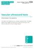 Vascular ultrasound tests