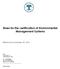 Rules for the certification of Environmental Management Systems