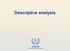Descriptive analysis IAEA. International Atomic Energy Agency