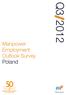 Manpower Q3 2012. Employment Outlook Survey Poland