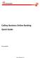 www.cathaybank.com Cathay Business Online Banking Quick Guide