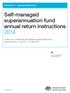 Self managed superannuation fund annual return instructions 2014