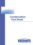 Condensation Fact Sheet METAL BUILDING MANUFACTURERS ASSOCIATION