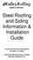 Steel Roofing and Siding Information & Installation Guide