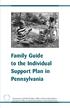 Family Guide to the Individual Support Plan in Pennsylvania