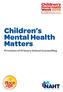 Children s Mental Health Matters. Provision of Primary School Counselling