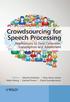 Crowdsourcing for Speech Processing
