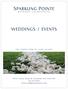 SPARKLING POINTE WEDDINGS / EVENTS. 39750 County Road 48, Southold, New York 11971 631.765.0200 WWW.SPARKLINGPOINTE.COM MÉTHODE CHAMPENOISE