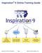 Inspiration 9 Online Training Guide