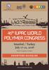 MACR. 46 th IUPAC WORLD POLYMER CONGRESS Istanbul / Turkey July 17-21, 2016 EXHIBITORS GUIDELINE. Halic Congress Center. www.macro2016.