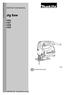 ENGLISH (Original instructions) INSTRUCTION MANUAL. Jig Saw DOUBLE INSULATION. IMPORTANT: Read Before Using.