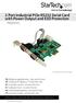2 Port Industrial PCIe RS232 Serial Card with Power Output and ESD Protection