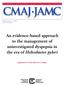 CMAJ JAMC. An evidence-based approach to the management of uninvestigated dyspepsia in the era of Helicobacter pylori