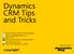 Dynamics CRM Tips and Tricks