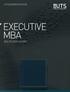 UTS BUSINESS SCHOOL EXECUTIVE MBA 2016 TO 2018 COHORT