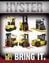 HYSTER FULL LINE OF TRUCKS