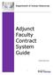 Adjunct Faculty Contract System Guide