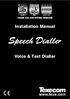 Installation Manual. Voice & Text Dialler