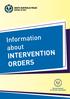 Information about INTERVENTION ORDERS