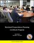 Maryland Preparedness Planning Certificate Program Pilot Packet July 2014 June 2015