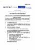 MOPAC TOTAL POLICING AUDIT PANEL. Monday 30 September 2013, 2.OOprn. AGENDA ITEM 6 METROPOLITAN POLICE HEALTH AND SAFETY PERFORMANCE REPORT