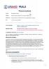 Memorandum. Vacant Position: USAID/Mali Roving Administrative Assistant