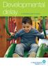 Developmental delay An information guide for parents